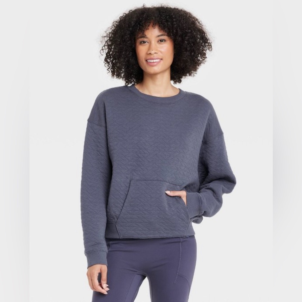 Women’s Quilted Crew Sweatshirt